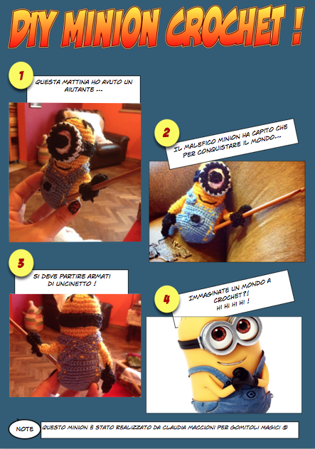Anche i minions fanno l'uncinetto !