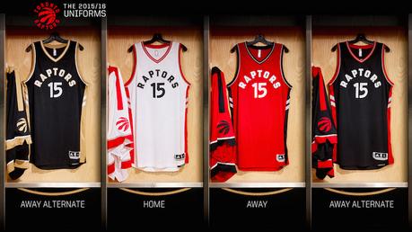 Toronto Raptors, maglia in quattro nuove versioni per il 2015