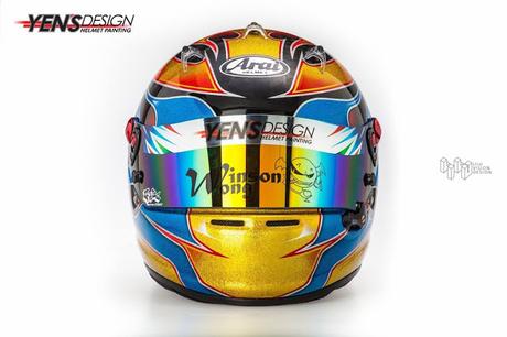 Arai GP-6 RC W.Wong 2015 by Yen's Design Helmet Painting