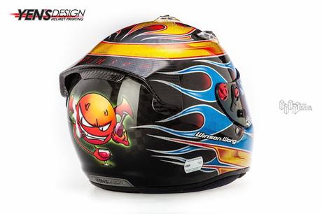 Arai GP-6 RC W.Wong 2015 by Yen's Design Helmet Painting