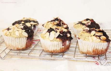 Muffin al Grano Saraceno con Mirtilli e Mandorle