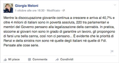 Cannabis, tra ragioni economiche e ipocrisia