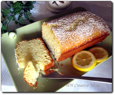 Plum cake al limone