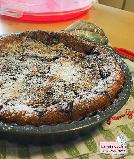 Clafoutis banana e cioccolato