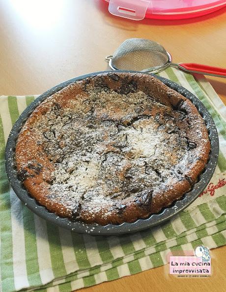 Clafoutis banana e cioccolato