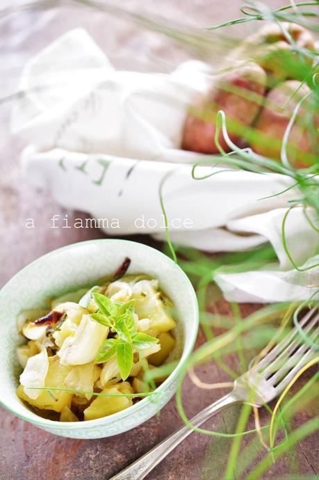 patate e finocchi con erbette fresche 