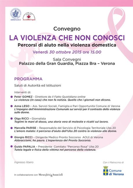 La violenza che non conosci, convegno in Gran Guardia