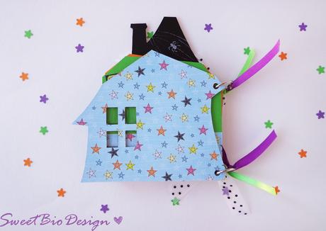 Tuto: Mini album Casa stregata di Halloween - Haunted house mini album