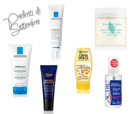 BEAUTY: I preferiti di Settembre 2015