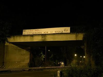 PAVIA.Ius soli: CasaPound mette striscioni in 80 città e lancia il referendum abrogativo.