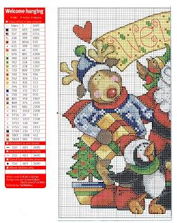 Grilles de points de croix - schemi  Natale