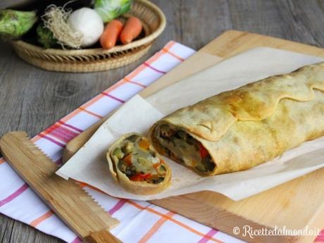 Strudel di verdure con pasta matta