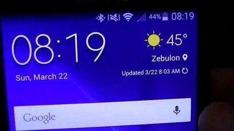 Galaxy S6 widget meteo scomparso dalla schermata iniziale