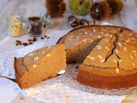 Torta di castagne soffice