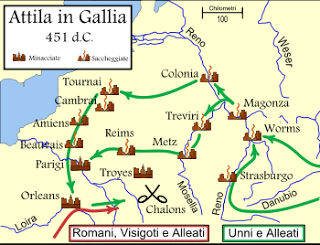 La battaglia dei Campi Catalaunici