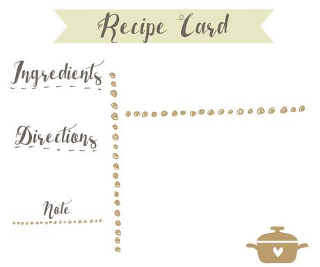 Recipe card { Free Printable }