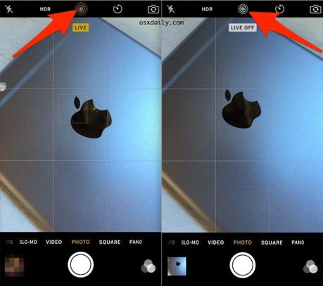 iPhone 6s Come Attivare e disattivare Live Foto Camera