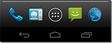 Telefono Android Icona del telefono scomparsa nella barra menu