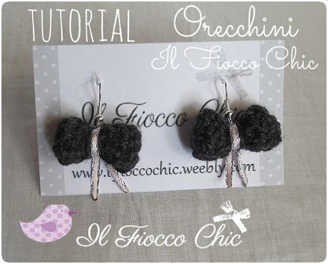 Tutorial Orecchini Fiocco all'uncinetto