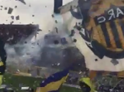 (VIDEO)Rosario Central fans Argentinos Júniors 18.10.2015