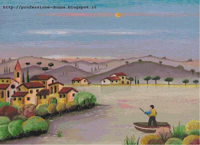 Schema a punto croce: Paesaggio_159