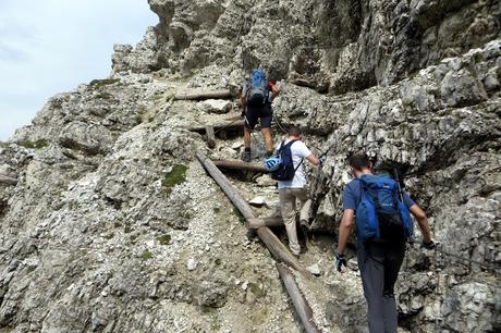 sentiero kaiserjager da passo falzarego