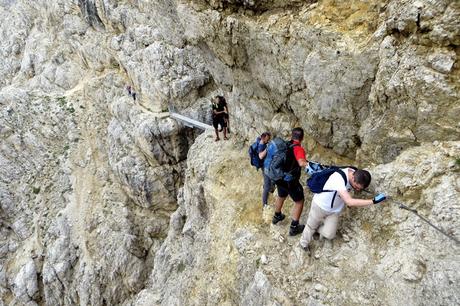 sentiero kaiserjager da passo falzarego