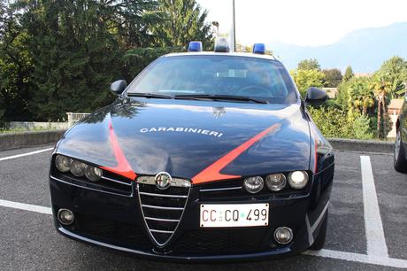 Una pattuglia della radiomobile dei Carabinieri di Luino