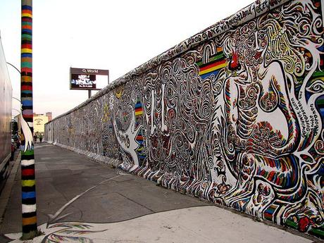 La caduta del muro di Berlino. East Side Gallery