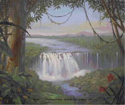 Schema a punto croce:Paesaggio_163