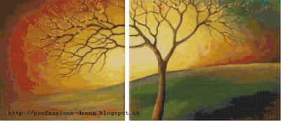 Schema a punto croce: Paesaggio_161