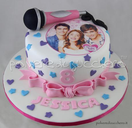 cake design pasta di zucchero torta compleanno violetta disney