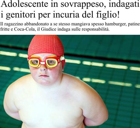 Adolescente in sovrappeso, indagati i genitori per incuria del figlio!