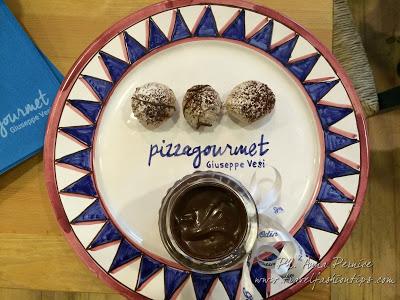 I bon bon al cioccolato di pizza gourmet Giuseppe Vesi e Gay Odin