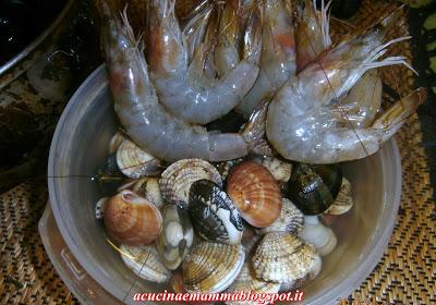 Trofie con frutti di mare e mazzancolle