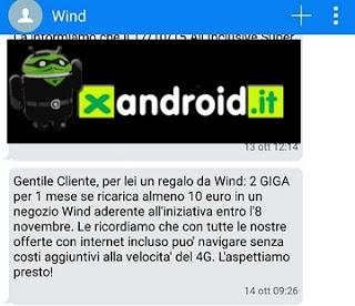 [News esclusiva] Wind ti regala 2 GB GRATIS di internet per un mese se ricarichi 10 €