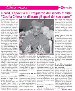 I cent'anni di Mons. Loris Francesco Capovilla