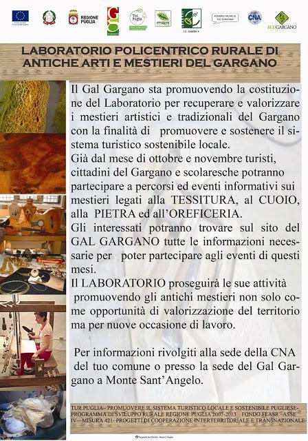 LABORATORIO POLICENTRICO RURALE DI ANTICHE ARTI E MESTIERI DEL GARGANO