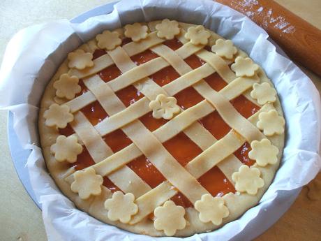 Crostata con intreccio a canestro