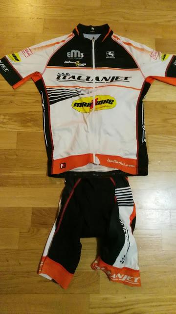 MAGLIA Giordana regalo Body pantaloncino CICLISMO Taglia L Large ITALIA