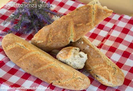 Baguette senza glutine ai semi di lino di Marco Scaglione