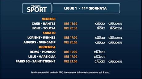 Calcio Estero Premium Mediaset - Programma e Telecronisti 23 - 25 Ottobre