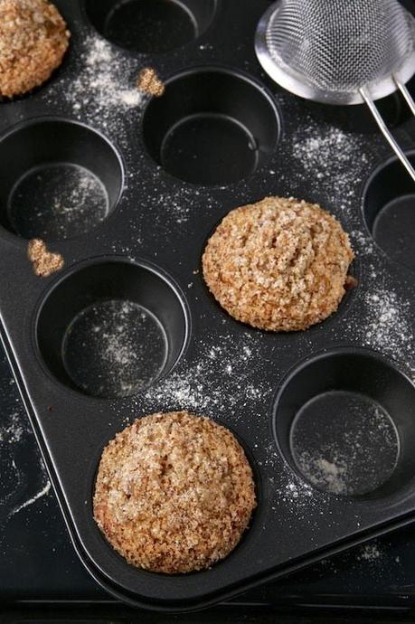 Muffins alla zucca e crumble di mandorle