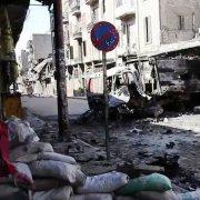 Una strada di Aleppo