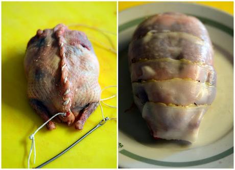 Torresano ripieno di agnello con marasche e cioccolato fondente, pere al vino, scalogni caramellati, sformatini di polenta di Storo e gravy al Sangue Morlacco. Per la sfida #51 dell'Mtchallenge