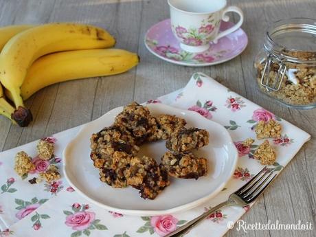 Biscotti due ingredienti alla banana