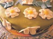 Torta pasta zucchero crema chantilly yogurt mirtilli