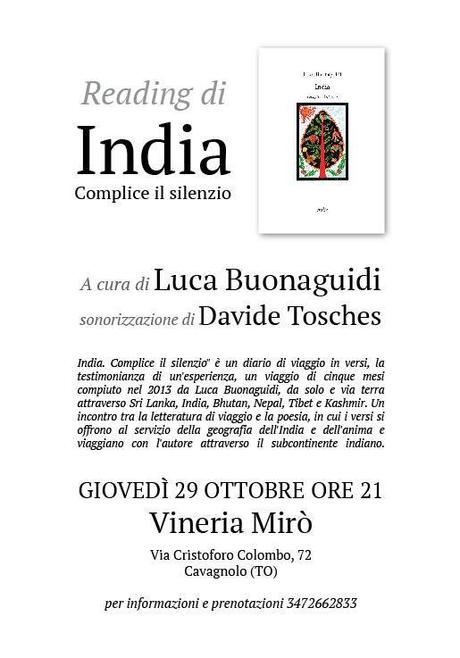 TORINOMAGODO – Tour piemontese di presentazioni/reading/concerti di “India” e “Franti”