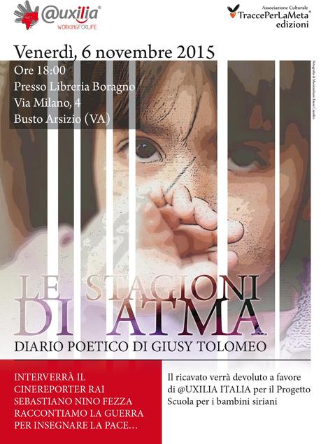 «Le stagioni di Atma» di Giusy Tolomeo, la presentazione il 6-11-2015 a Busto Arsizio (VA)