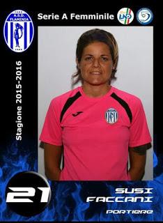 Susi Faccani, portiere del Flaminia Fano, serie A calcio a 5 femminile